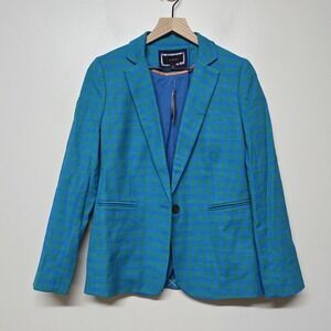 NWT J.Crew Parke Blazer‎ Gingham Jacket Womens Sz 4 NEW Plaid AI742 $248